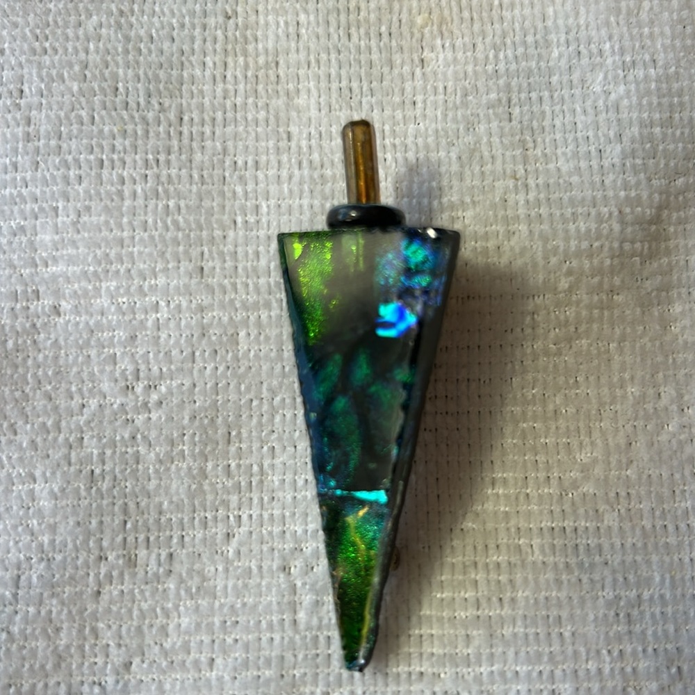Handmade Dichroic Glass Tree Pin/Brooch by Geddes Stuido - Picture 5 of 5